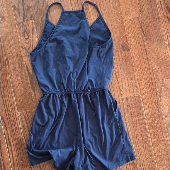 Amazon Navy Blue Jumpsuit with Button Detail - Picture 4 of 4